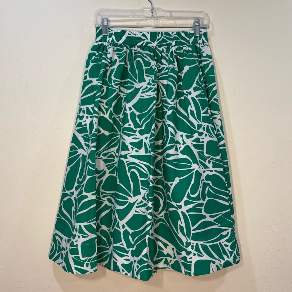 NWT Banana Republic Factory Poplin Floral Midi Skirt, XS